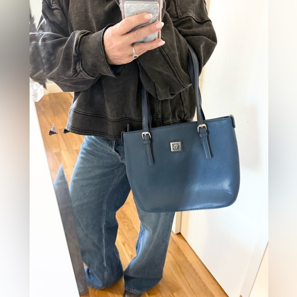 Anne Klein The Perfect Tote in Navy - Picture 2 of 11